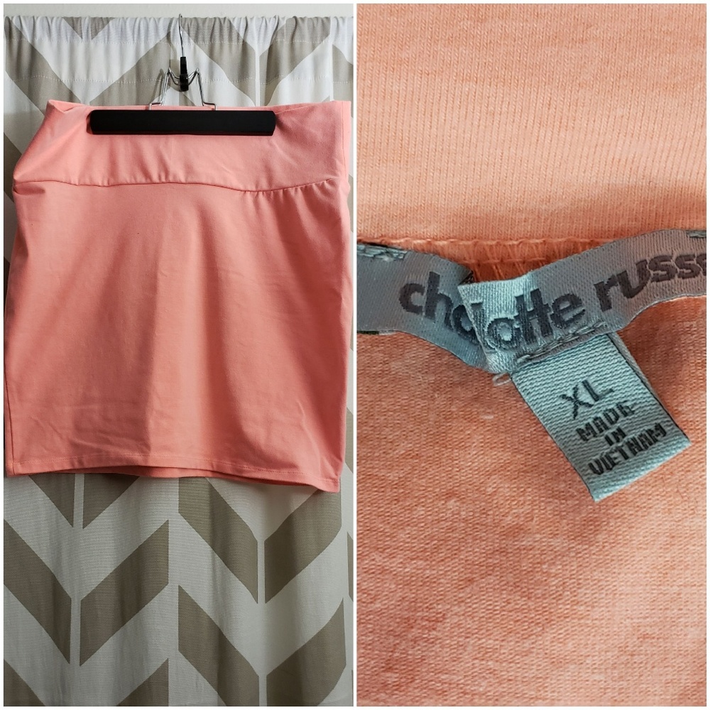 Coral BodyCon Skirt